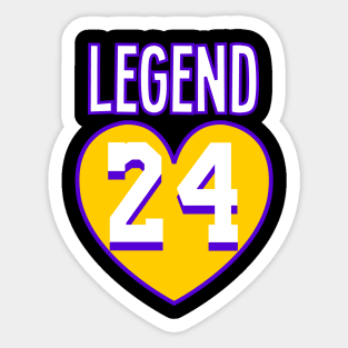 Legend 24 LA Basketball Design Sticker